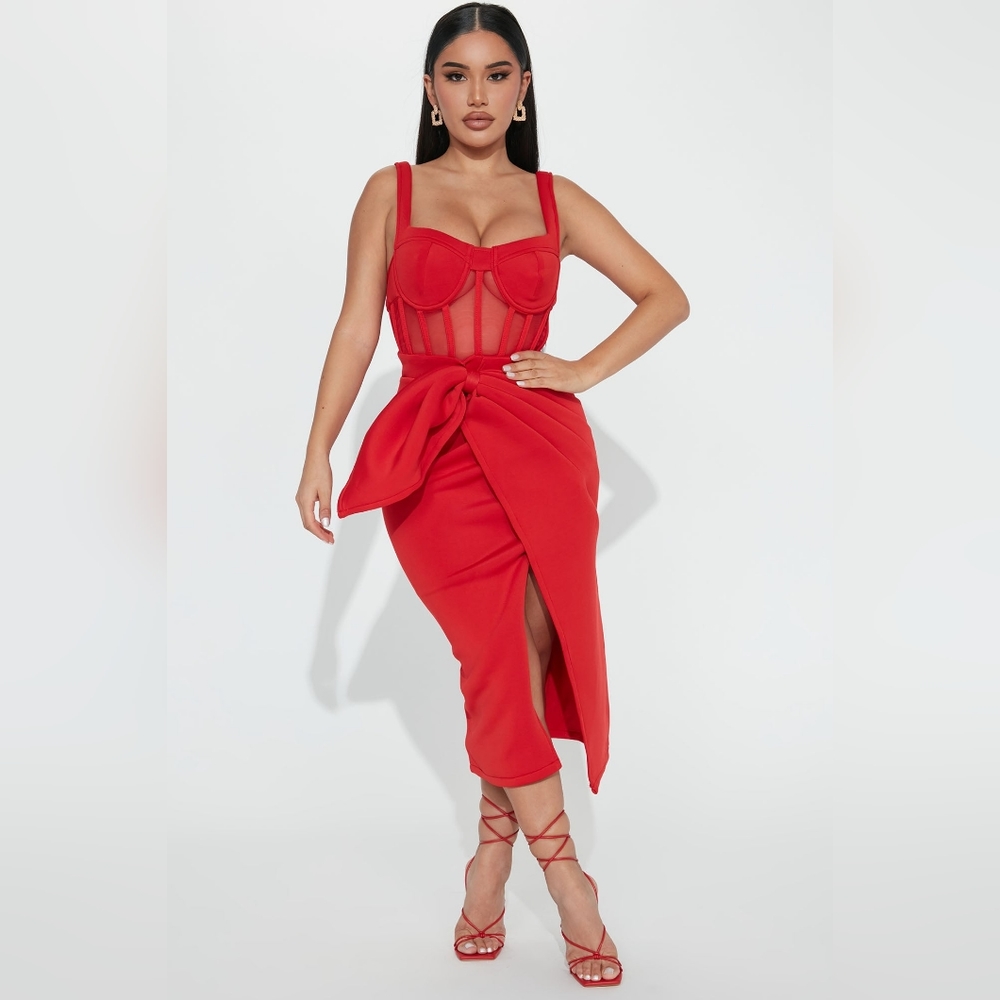 Fashion Nova Love Again Midi Dress